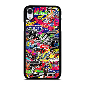 MOTOCROSS MX STICKER BOMB iPhone XR Case