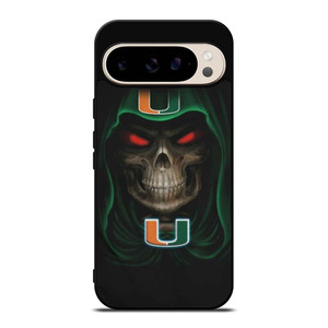 MIAMI HURRICANES SKULL 946 Google Pixel 9 Pro Case MIAMI HURRICANES SKULL 946 Google Pixel 9 Pro Case