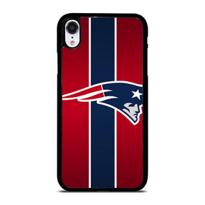 NEW ENGLAND PATRIOTS LOGO STRIPE iPhone XR Case