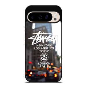 STUSSY NEW YORK LA TOKYO LONDON PARIS 946 Google Pixel 9 Pro Case STUSSY NEW YORK LA TOKYO LONDON PARIS 946 Google Pixel 9 Pro Case
