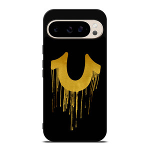 TRUE RELIGION GOLD BLACK LOGO 946 Google Pixel 9 Pro Case TRUE RELIGION GOLD BLACK LOGO 946 Google Pixel 9 Pro Case