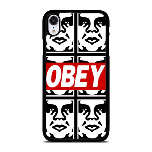OBEY LOGO COLLAGE iPhone XR Case OBEY LOGO COLLAGE iPhone XR Case