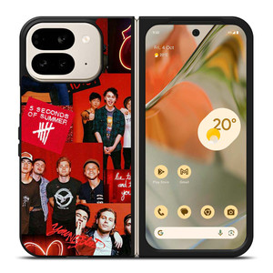 5 SECONDS OF SUMMER RED COLLAGE Google Pixel 9 Pro Fold Case