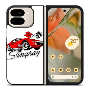 CHEVY RED CAR CARTOON Google Pixel 9 Pro Fold Case