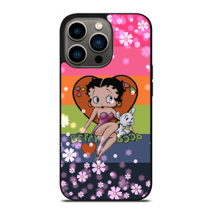 BETTY BOOP PINK FLOWER iPhone 13 Pro Case BETTY BOOP PINK FLOWER iPhone 13 Pro Case