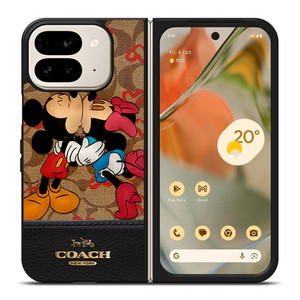 COACH NEW YORK BROWN MICKEY Google Pixel 9 Pro Fold Case
