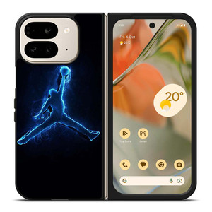COOL AIR JORDAN LOGO BLUE Google Pixel 9 Pro Fold Case COOL AIR JORDAN LOGO BLUE Google Pixel 9 Pro Fold Case