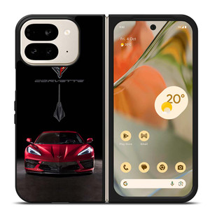 CORVETTE STINGRAY C8 RED CAR Google Pixel 9 Pro Fold Case