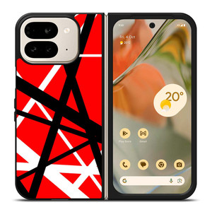 EDDIE VAN HALEN GUITAR STRIPES PATTERN Google Pixel 9 Pro Fold Case EDDIE VAN HALEN GUITAR STRIPES PATTERN Google Pixel 9 Pro Fold Case