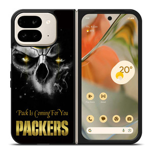 GREEN BAY PACKERS SKULL Google Pixel 9 Pro Fold Case GREEN BAY PACKERS SKULL Google Pixel 9 Pro Fold Case