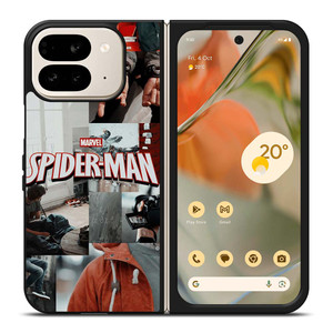 MARVEL SPIDERMAN LOGO COLAGE Google Pixel 9 Pro Fold Case