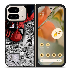 MARVEL SPIDERMAN POTRAIT COMIC Google Pixel 9 Pro Fold Case MARVEL SPIDERMAN POTRAIT COMIC Google Pixel 9 Pro Fold Case