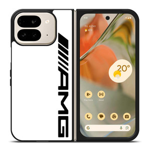 MERCEDES AMG LOGO WHITE Google Pixel 9 Pro Fold Case