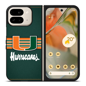 MIAMI HURRICANES LOGO Google Pixel 9 Pro Fold Case MIAMI HURRICANES LOGO Google Pixel 9 Pro Fold Case