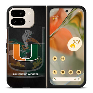 MIAMI HURRICANES UM 3 Google Pixel 9 Pro Fold Case MIAMI HURRICANES UM 3 Google Pixel 9 Pro Fold Case
