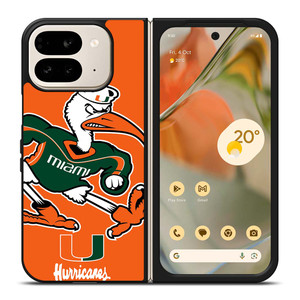 MIAMI HURRICANES Google Pixel 9 Pro Fold Case MIAMI HURRICANES Google Pixel 9 Pro Fold Case