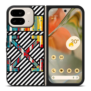OFF WHITE STRIPES Google Pixel 9 Pro Fold Case