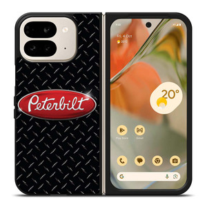 PETERBILT TRUCK PLATE BLACK Google Pixel 9 Pro Fold Case