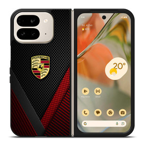 PORSCHE LOGO CARBON Google Pixel 9 Pro Fold Case