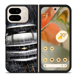 SILVER CHEVROLET CAMARO Google Pixel 9 Pro Fold Case SILVER CHEVROLET CAMARO Google Pixel 9 Pro Fold Case
