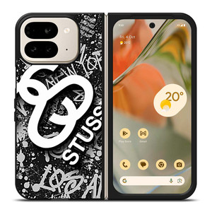 STUSSY ABSTRACT LOGO Google Pixel 9 Pro Fold Case STUSSY ABSTRACT LOGO Google Pixel 9 Pro Fold Case