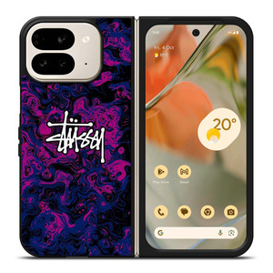 STUSSY LOGO ART Google Pixel 9 Pro Fold Case STUSSY LOGO ART Google Pixel 9 Pro Fold Case