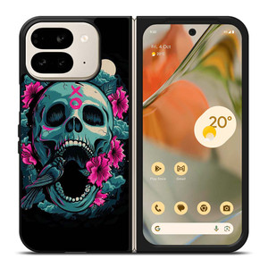 SUGAR SKULL FLOWERS TATTOO Google Pixel 9 Pro Fold Case SUGAR SKULL FLOWERS TATTOO Google Pixel 9 Pro Fold Case