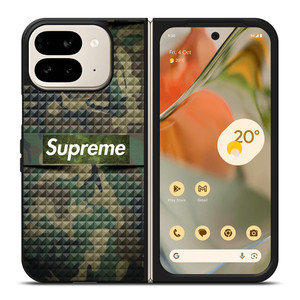 SUPREME BET LOGO CAMO Google Pixel 9 Pro Fold Case SUPREME BET LOGO CAMO Google Pixel 9 Pro Fold Case