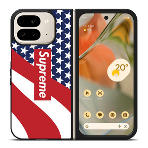 SUPREME LOGO AMERICAN FLAG Google Pixel 9 Pro Fold Case