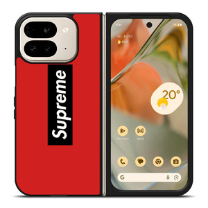 SUPREME LOGO Google Pixel 9 Pro Fold Case SUPREME LOGO Google Pixel 9 Pro Fold Case