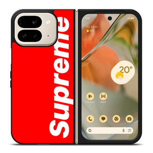 SUPREME RED LOGO Google Pixel 9 Pro Fold Case SUPREME RED LOGO Google Pixel 9 Pro Fold Case