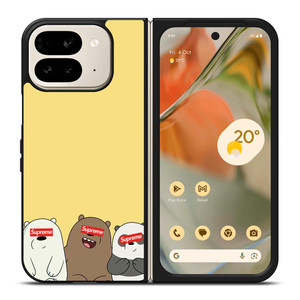 SUPREME WE BARE BEAR Google Pixel 9 Pro Fold Case SUPREME WE BARE BEAR Google Pixel 9 Pro Fold Case