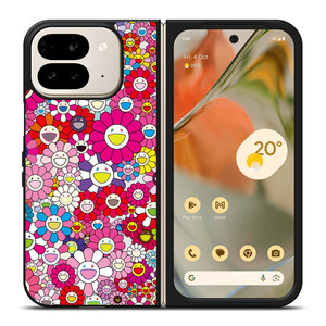 Takashi Murakami Flowers Pink Google Pixel 9 Pro Fold Case Takashi Murakami Flowers Pink Google Pixel 9 Pro Fold Case