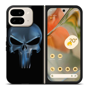 THE PUNISHER SKULL METAL LOGO Google Pixel 9 Pro Fold Case THE PUNISHER SKULL METAL LOGO Google Pixel 9 Pro Fold Case