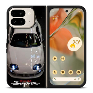 TOYOTA SUPRA WHITE CAR Google Pixel 9 Pro Fold Case TOYOTA SUPRA WHITE CAR Google Pixel 9 Pro Fold Case