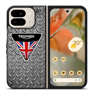 TRIUMPH MOTORCYCLE EMBLEM Google Pixel 9 Pro Fold Case TRIUMPH MOTORCYCLE EMBLEM Google Pixel 9 Pro Fold Case