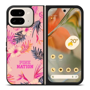 VICTORIA SECRET PINK NATION FLORAL BG Google Pixel 9 Pro Fold Case VICTORIA SECRET PINK NATION FLORAL BG Google Pixel 9 Pro Fold Case