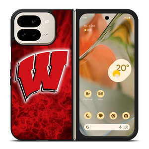 WISCONSIN BADGER LOGO Google Pixel 9 Pro Fold Case WISCONSIN BADGER LOGO Google Pixel 9 Pro Fold Case
