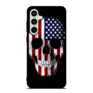 AMERICAN FLAG SKULL METAL Samsung Galaxy S24 FE Case