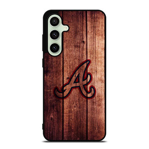 ATLANTA BRAVES LOGO WOOD INITIAL Samsung Galaxy S24 FE Case