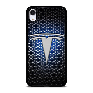 TESLA LOGO BLUE LIGHT iPhone XR Case TESLA LOGO BLUE LIGHT iPhone XR Case