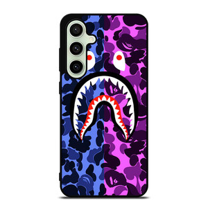 BAPE SHARK LOGO BLUE VIOLET Samsung Galaxy S24 FE Case BAPE SHARK LOGO BLUE VIOLET Samsung Galaxy S24 FE Case