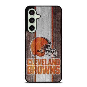CLEVELAND BROWN WOODEN ICON Samsung Galaxy S24 FE Case