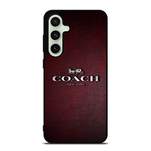 COACH NEW YORK LOGO LEATHER Samsung Galaxy S24 FE Case COACH NEW YORK LOGO LEATHER Samsung Galaxy S24 FE Case