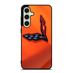 CORVETTE ORANGE LOGO Samsung Galaxy S24 FE Case CORVETTE ORANGE LOGO Samsung Galaxy S24 FE Case
