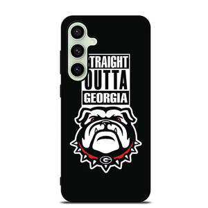 GEORGIA BULLDOGS UGA STRAIGHT OUTTA Samsung Galaxy S24 FE Case