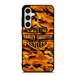 HARLEY DAVIDSON CAMO ORANGE Samsung Galaxy S24 FE Case
