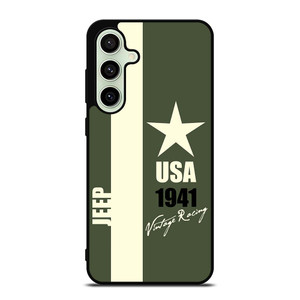 JEEP VINTAGE RACING USA Samsung Galaxy S24 FE Case JEEP VINTAGE RACING USA Samsung Galaxy S24 FE Case