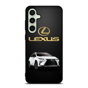 LEXUS WHITE CAR GOLD LOGO Samsung Galaxy S24 FE Case