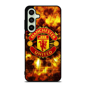 MANCHESTER UNITED FOOTBALL CLUB ON FIRE Samsung Galaxy S24 FE Case